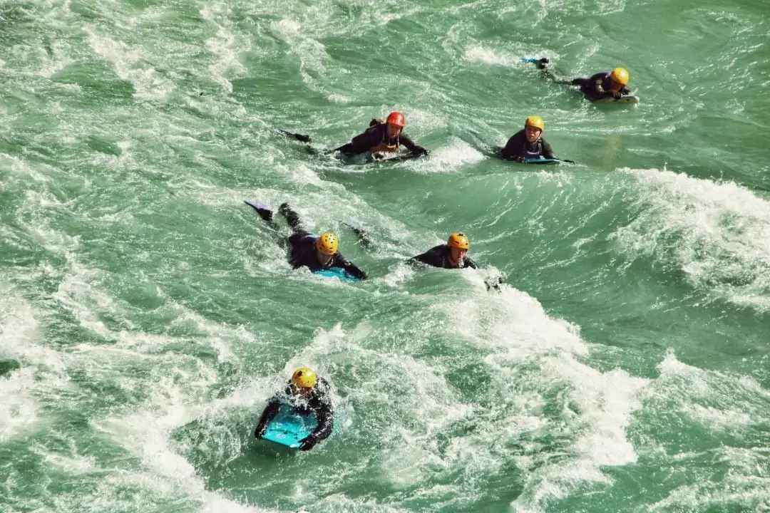 River Surfing or Sledging on the Kawarau River Queenstown