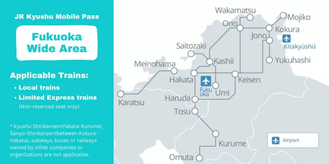 JR Kyushu Fukuoka Wide Area Mobile Pass