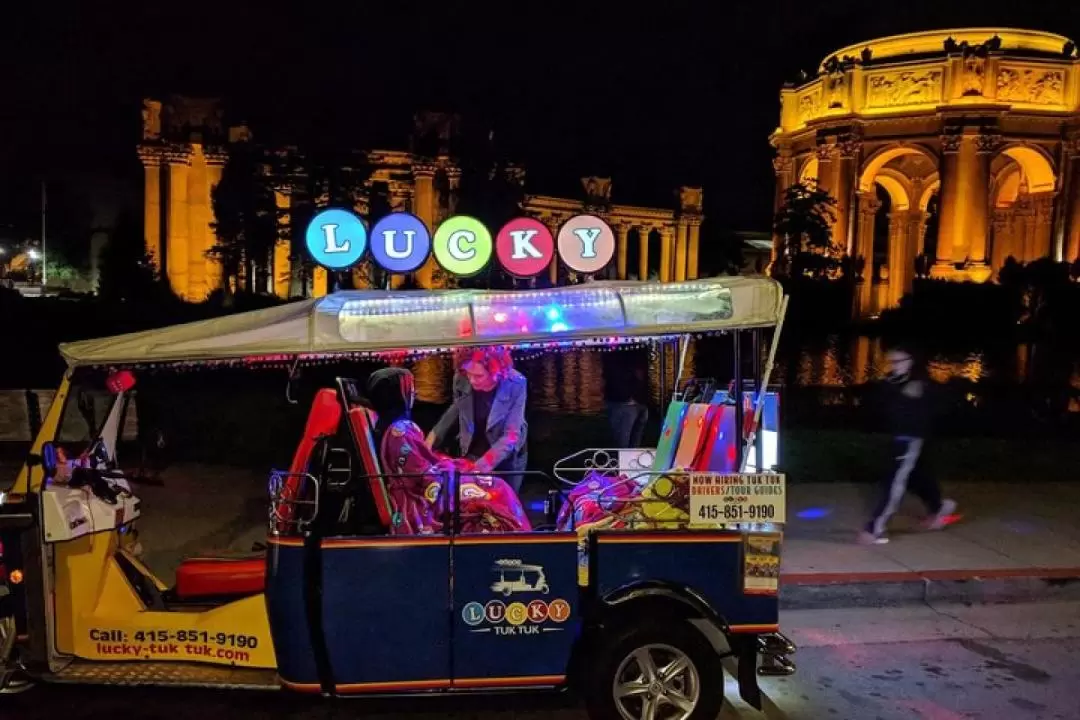 Private San Francisco Sunset or Lights Night Tour by Lucky Tuk Tuk