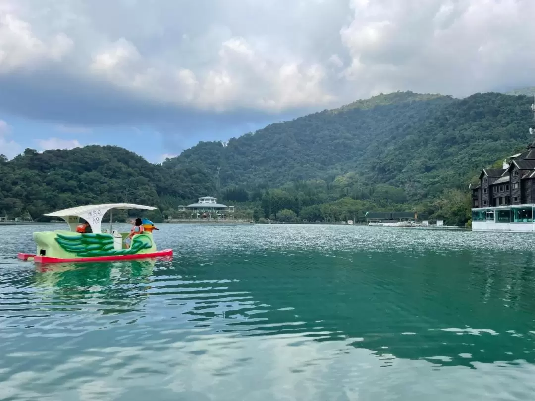 南投｜日月潭水上電動船・獨木舟・水上腳踏車