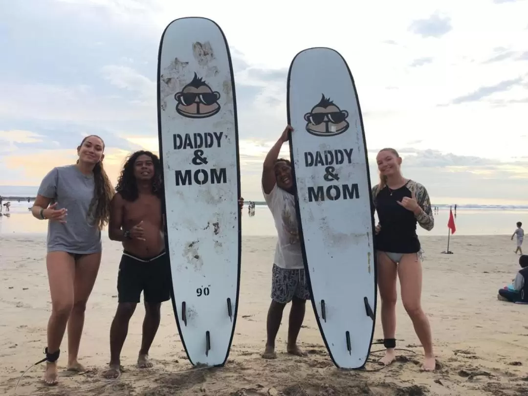 Surfing Lesson in Kuta by Daddy and Mom Surfing School