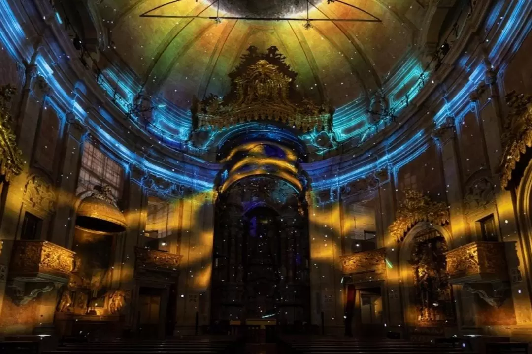 Spiritus Light Show Admission at Clerigos Church in Porto