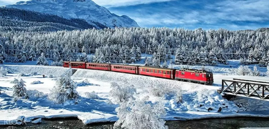 Bernina Train Express and Swiss Alps Full Day Tour from Milan