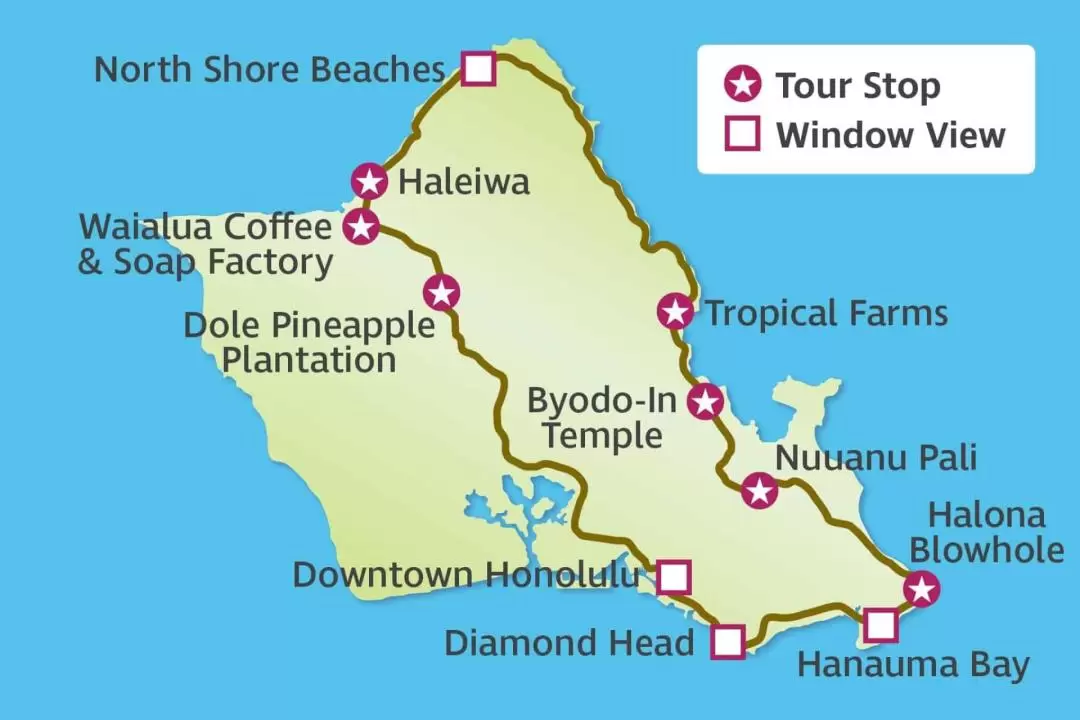 Grand Circle Island and Haleiwa Town Tour