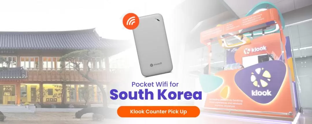 韓国 容量無制限 4G ポケットWi-FI（スワンナプーム空港・セントラルワールド Klookカウンター受取）