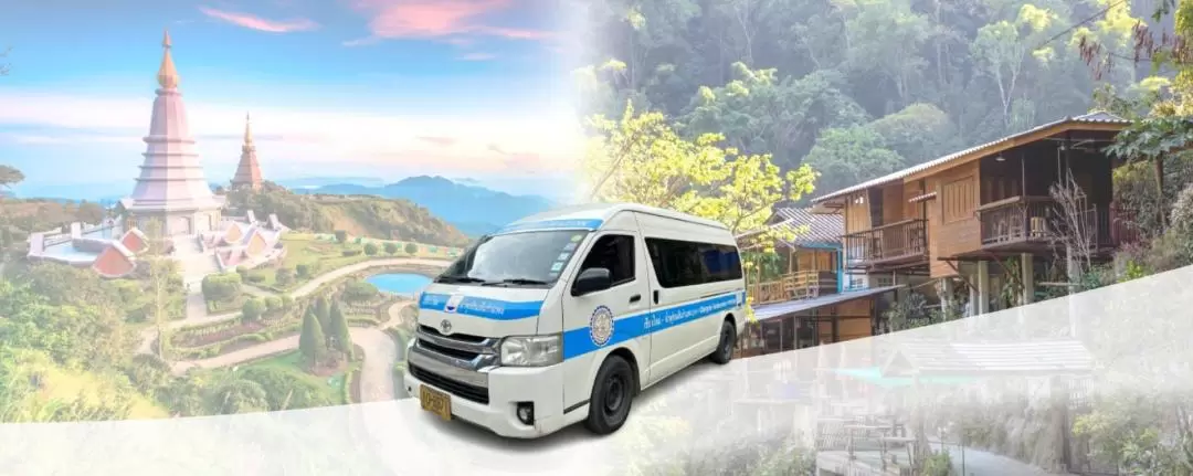 Shared van transter to Monjam, Maekampong, Doi Inthanon, and more