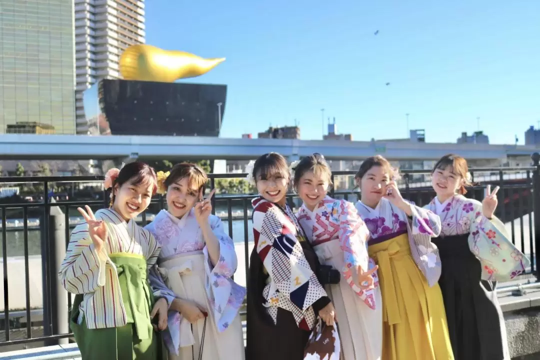 Hanaka Kimono Rental with Hairstyling in Asakusa