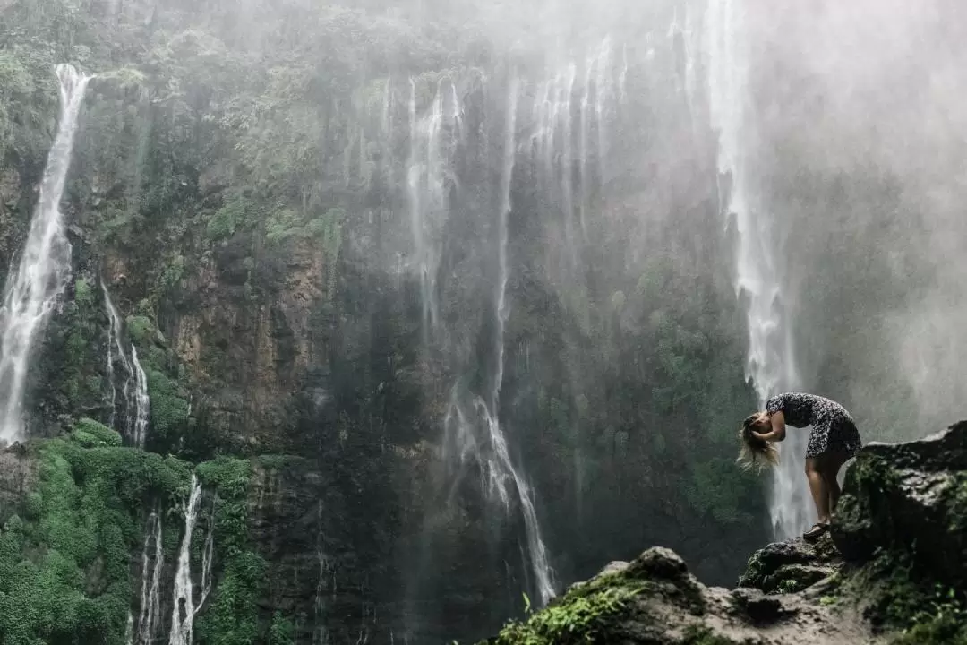 Tumpak Sewu Waterfall & Goa Tetes Cave from Malang