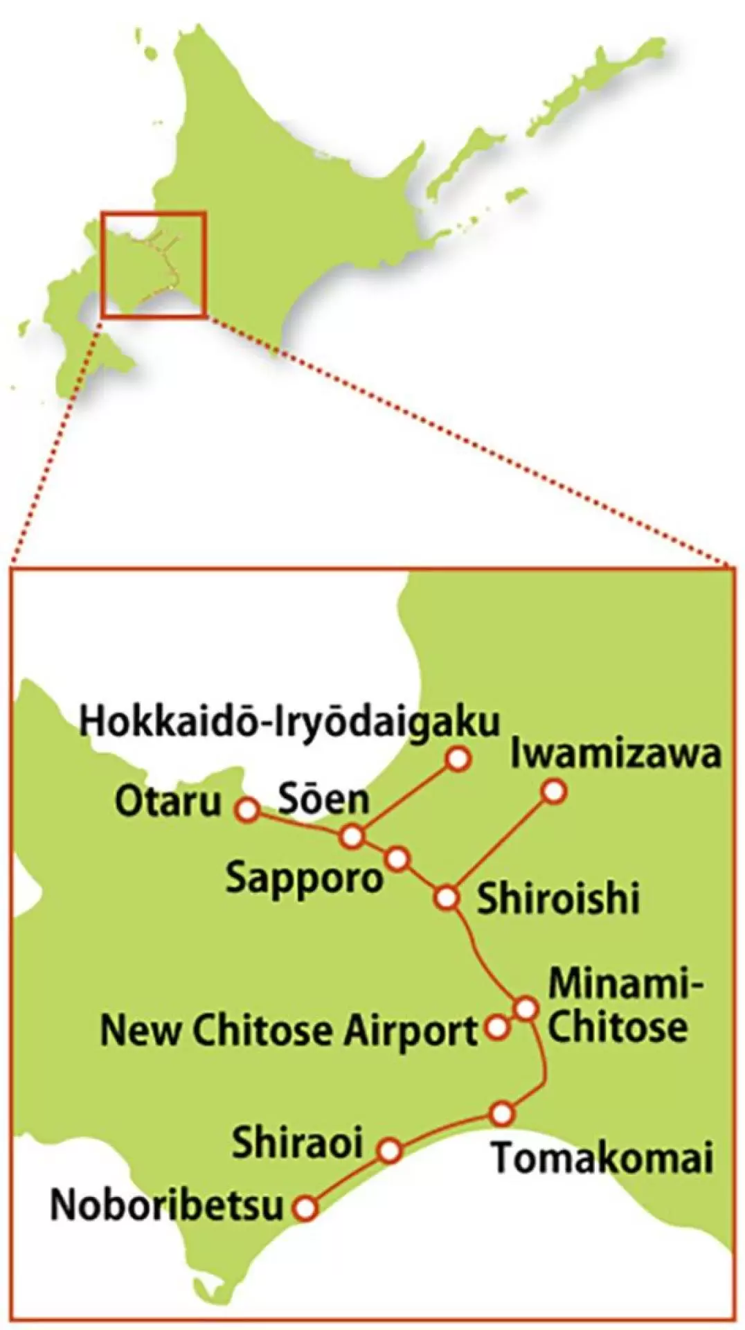 JR札幌 - 登别区域铁路周游券