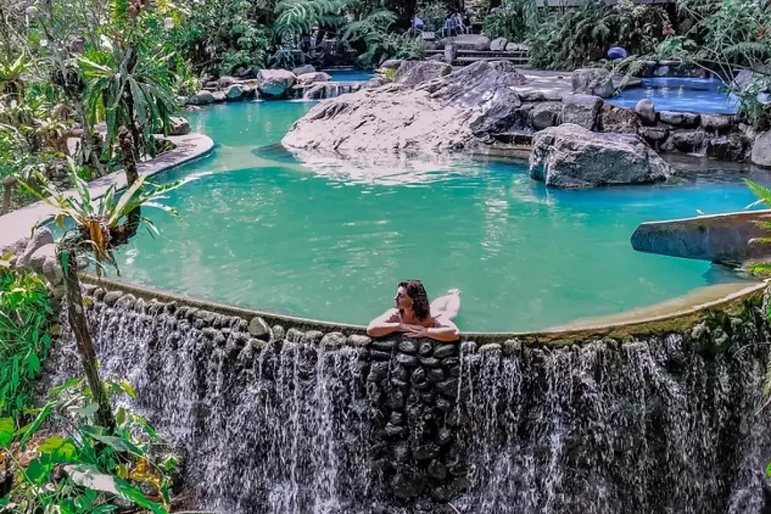 Red Rock Waterfalls and Hot Spring Join In Tour with Forest Camp Experience from Dumaguete