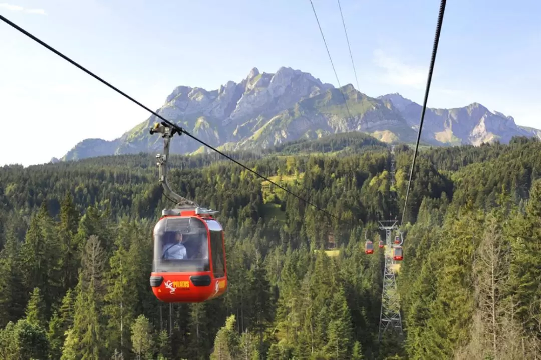 Half Day Tour to Mount Pilatus with Aerial Cable Car and Boat Ride from Lucerne 