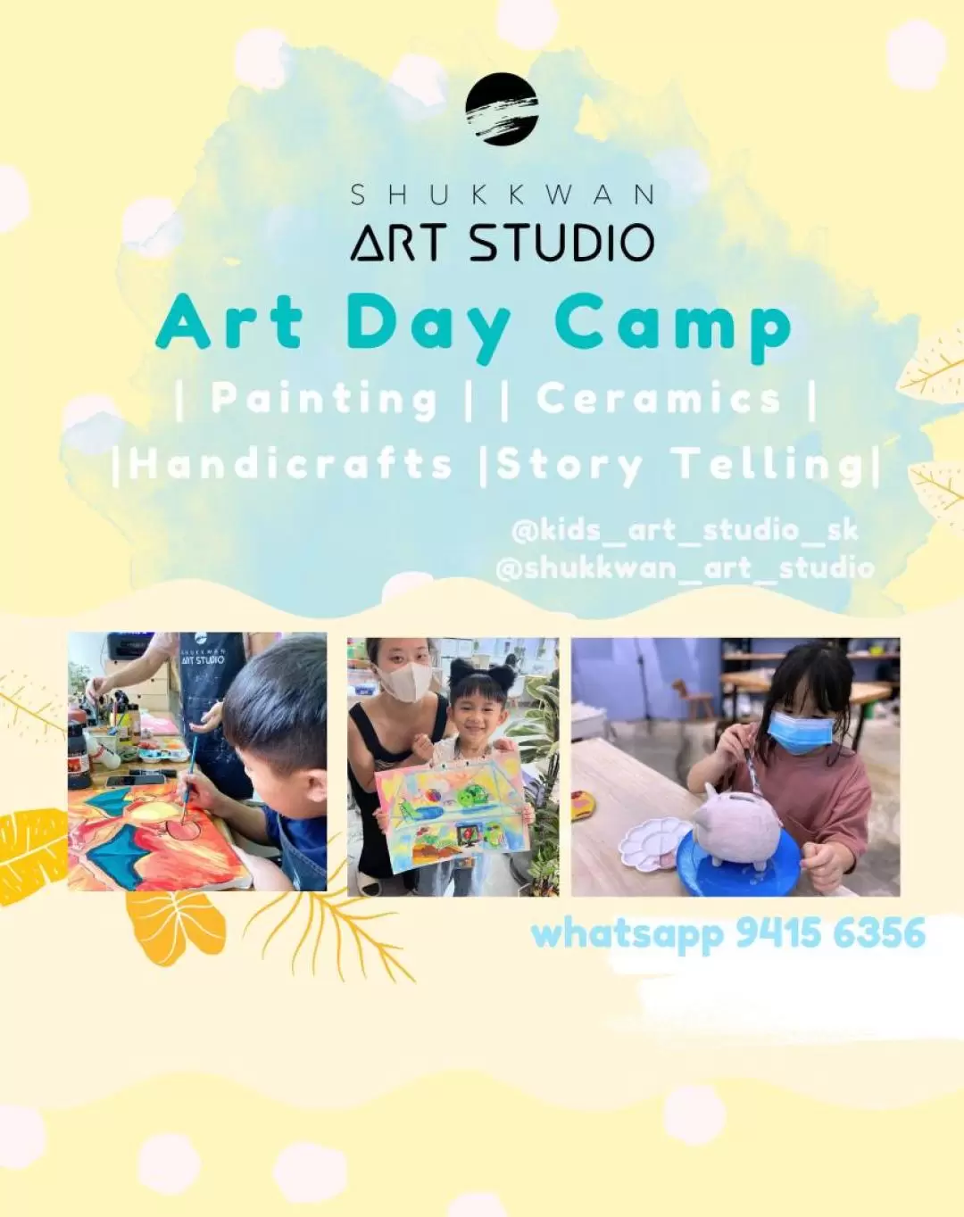 Shukkwan Art Studio - Art Day Camp | Drawing x Pottery x Handicraft x Storytelling | Kwun Tong