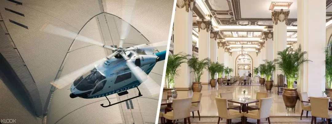 Helicopter Tour with Afternoon Tea at Peninsula Hotel in Hong Kong (Skip the queue)