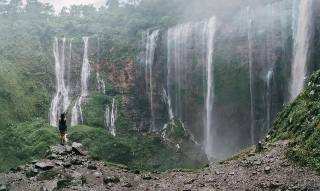 Tumpak Sewu Waterfall & Goa Tetes Cave from Malang