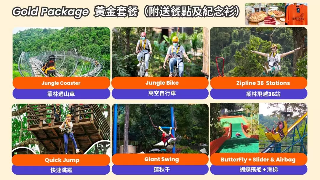 ジャングルコースター・ジップライン体験（チェンマイ / Pong Yaeng Jungle Coaster & Zipline提供）