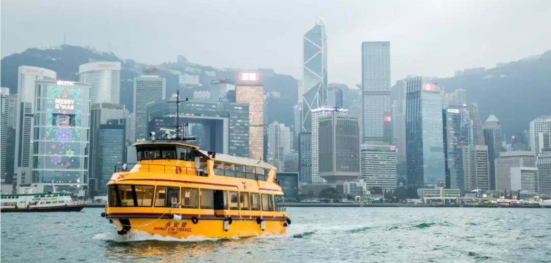 Victoria Harbour Evening Unlimited Drink Cruise by Wing On Travel