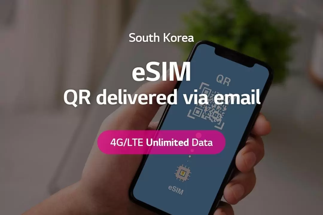 韓国 LTE データ容量無制限 eSIM（LG U+提供）