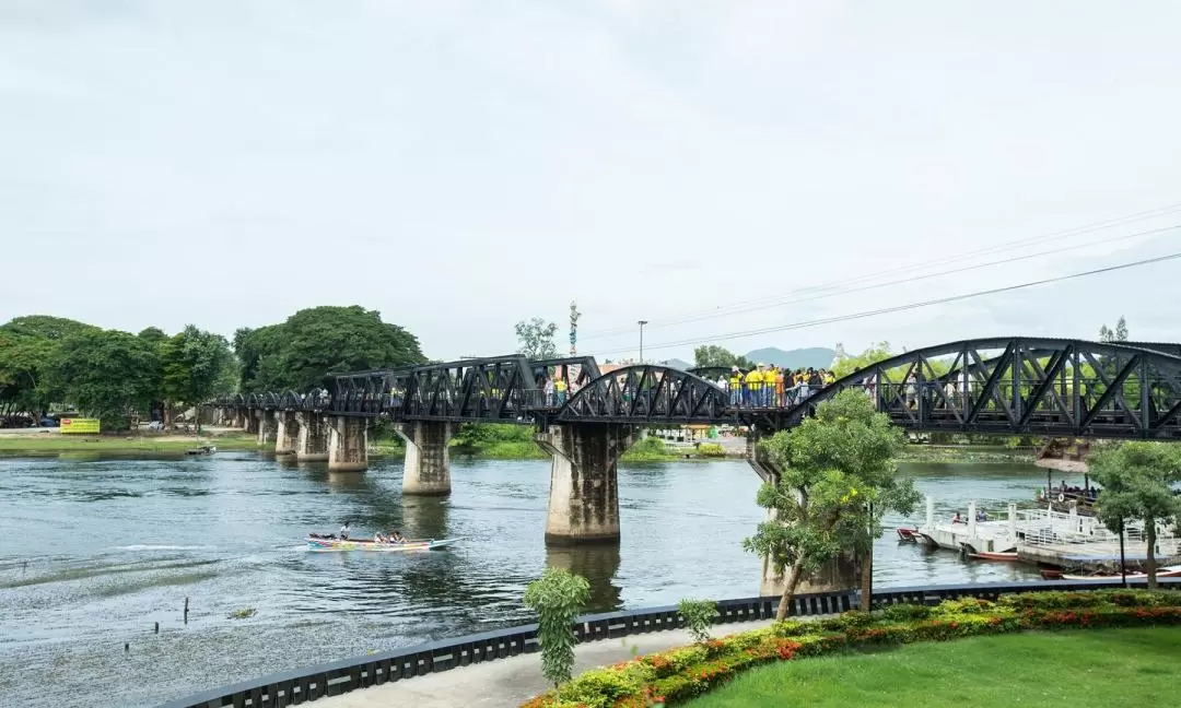 Kanchanaburi River Kwai Bridge and Elephant Bathing Day Tour by Yusabai