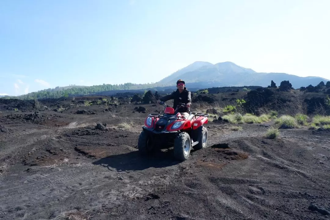 バトゥール山 黒色溶岩ATV4輪バギー体験（バリ）