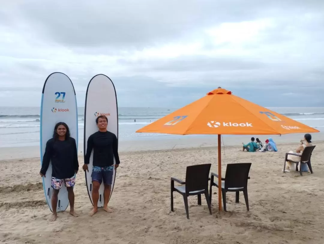 Surfing Lesson at Kuta Beach by 27 Surf Bali