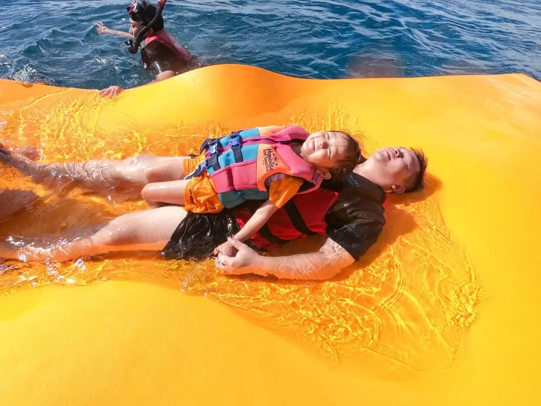 屏東｜小琉球海洋樂園派對：玻璃船半潛艇遊船＆SUP體驗＆海上魔毯＆海上溜滑梯