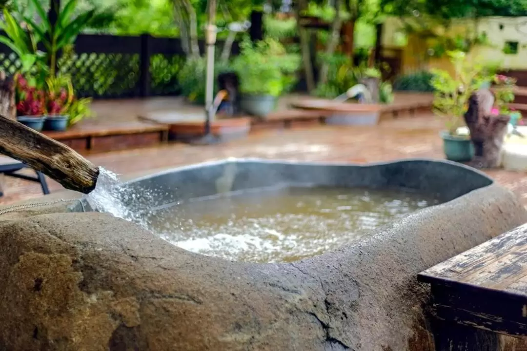 Outdoor Hot Spring at Spendtime Coffee