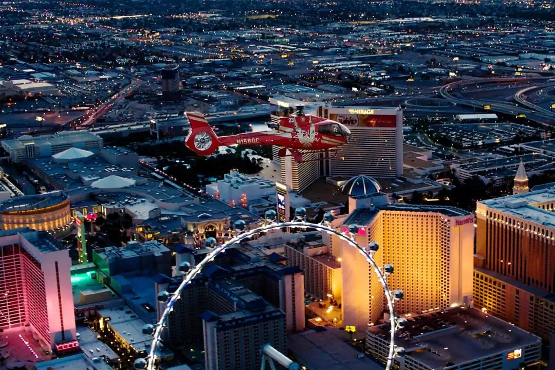 Neon Night Flight Spectacular Tour in Las Vegas