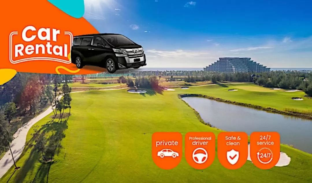 Private car to golf course in Da Nang, Hue and Hoi An