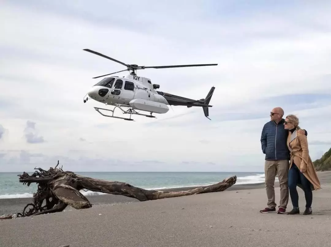 West Coast Beaches and the Glaciers Scenic Helicopter Flight