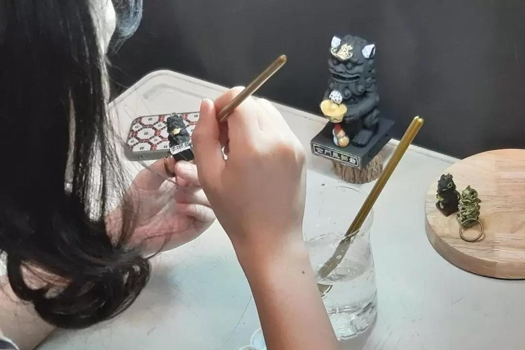 Charcoal Wind Lion DIY Painting Workshop in Kinmen