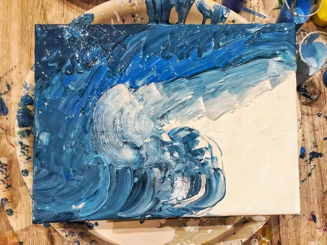 Acrylic & Fluid Painting and Baking Experience in Taoyuan by DreamFun