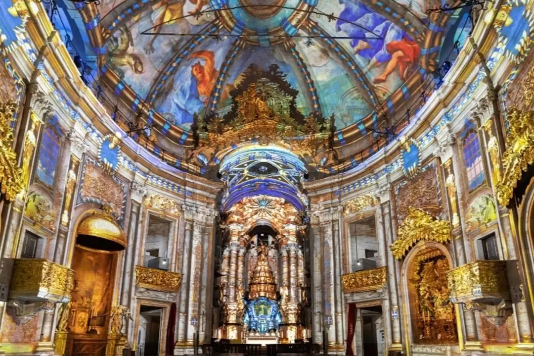 Spiritus Light Show Admission at Clerigos Church in Porto