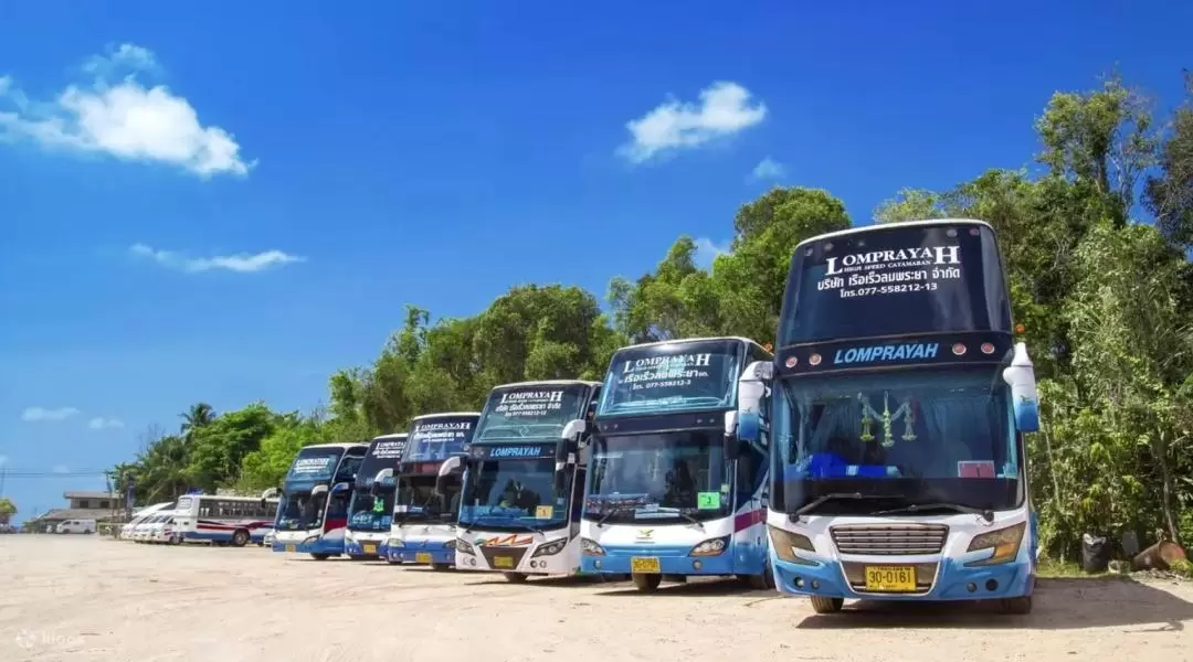 車船聯程套票：素叻他尼機場 - 帕岸島（Lomprayah 提供）