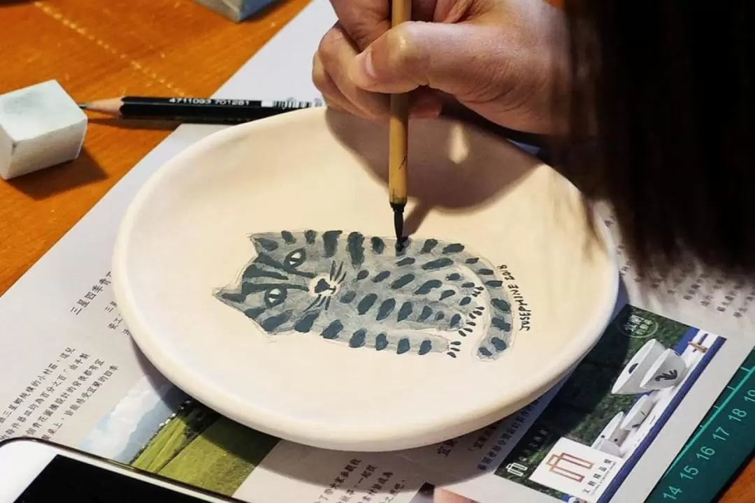 Blue and White Pottery Painting in Yilan by Sanshing Four Seasons