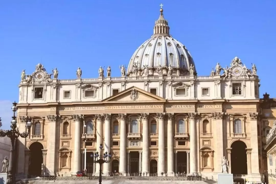 St. Peters Basilica Tour with Dome Climb & Papal Crypts in Rome