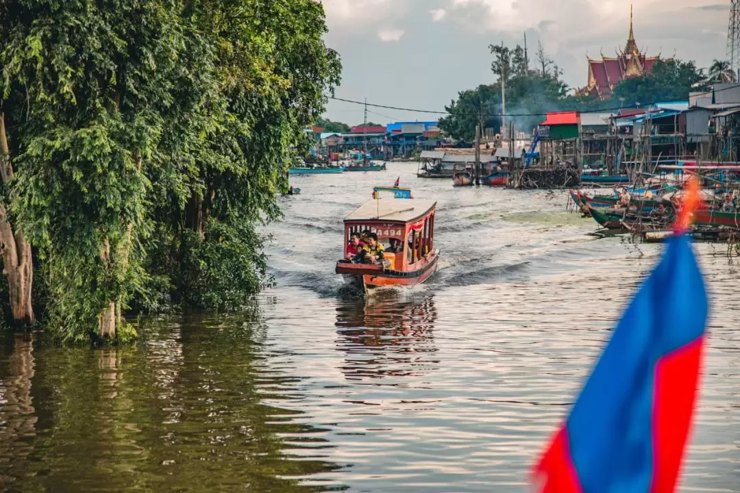 Tonle Sap Lake Floating Village Sunset Boat Tour By Jeep