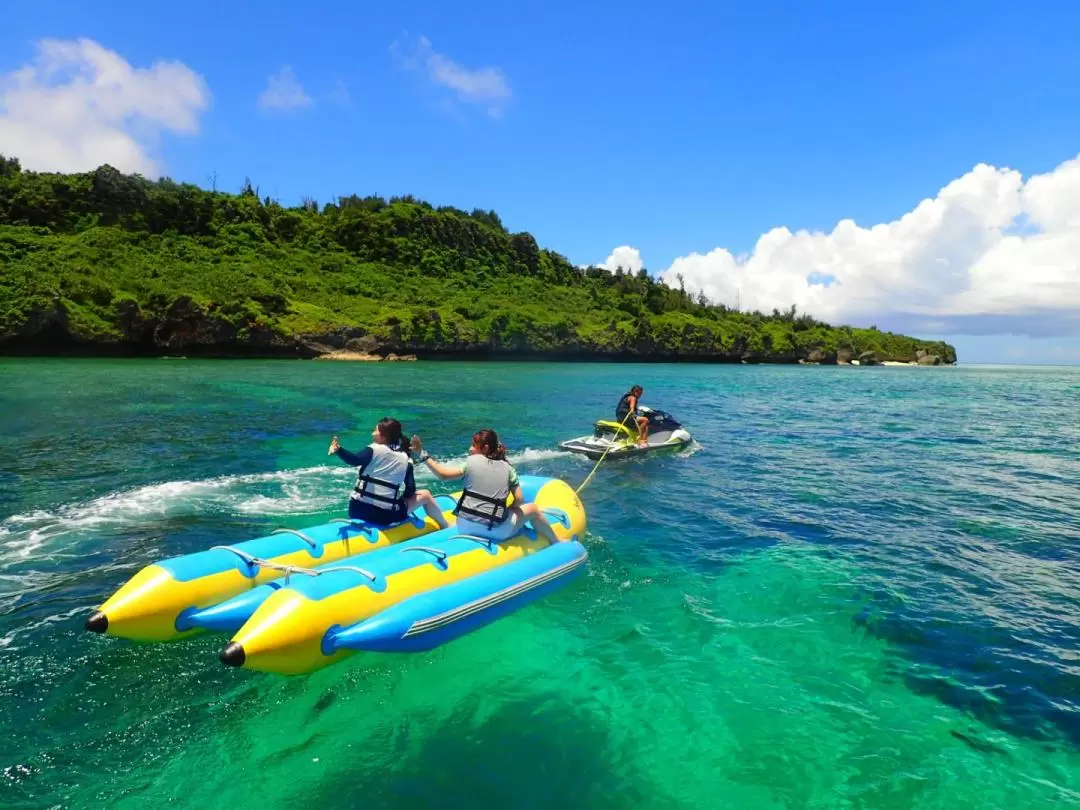 Parasailing and Marin activity experience in Sesoko Island
