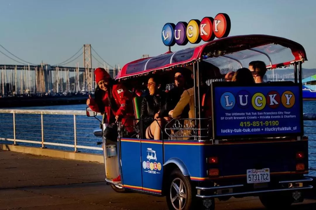 Private San Francisco Sunset or Lights Night Tour by Lucky Tuk Tuk