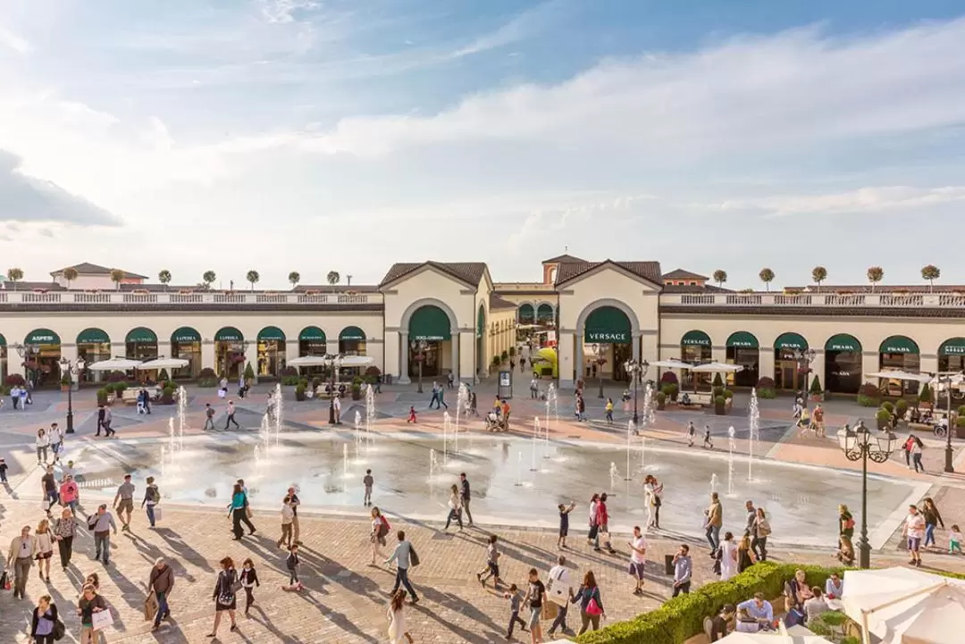 Serravalle Designer Outlet Shopping Experience from Milan