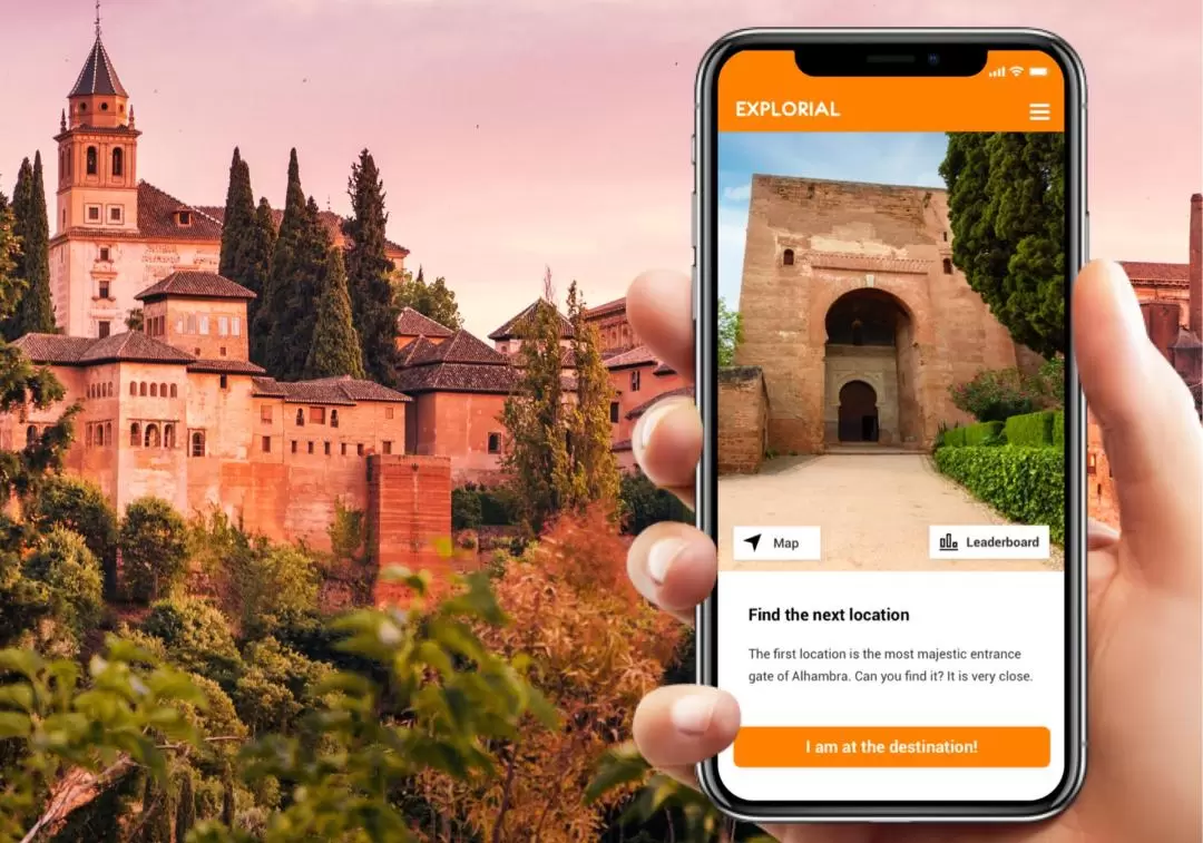 Private Alhambra Scavenger Hunt and Sights Self-Guided Trip