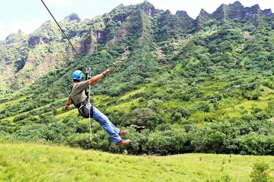 Kualoa Ranch Jurassic Valley Zipline Experience Tour