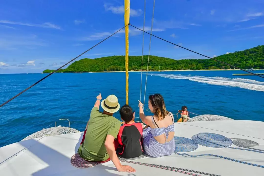 珊瑚島 & 神仙半島 & 秘密海角懸崖（Laem Krating）日落雙體船之旅（普吉島出發）