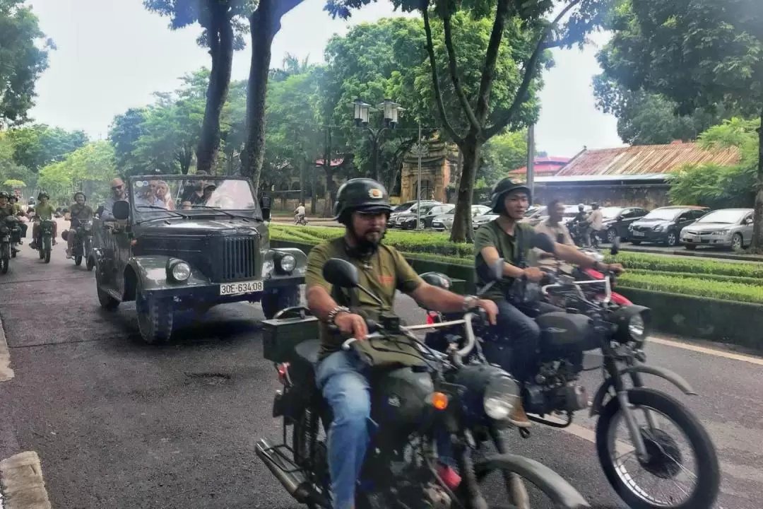 Romantic Hanoi Sunrise/Sunset Vintage Minsk Motorbike Tour