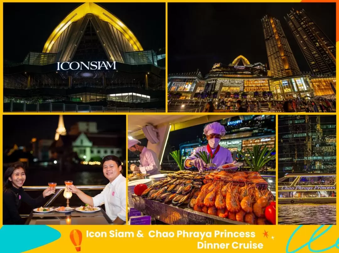 Floating Market & Chao Phraya Princess Dinner Cruise Day Tour from Bangkok