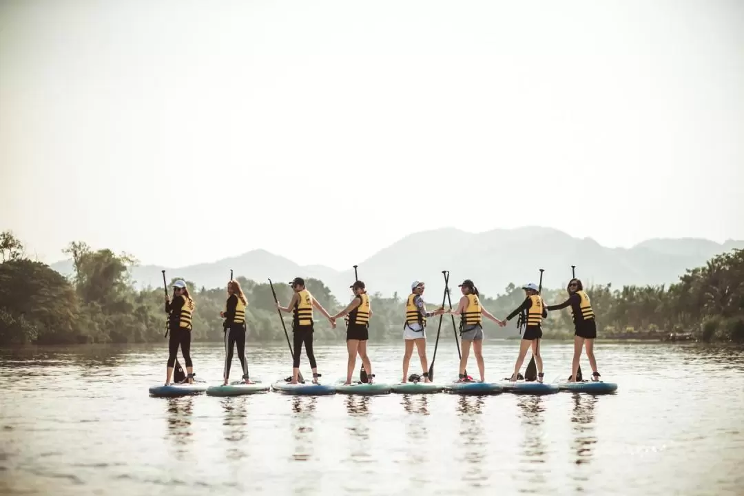 SUP Experience in Kwai River Kanchanaburi by Paddle More Thailand