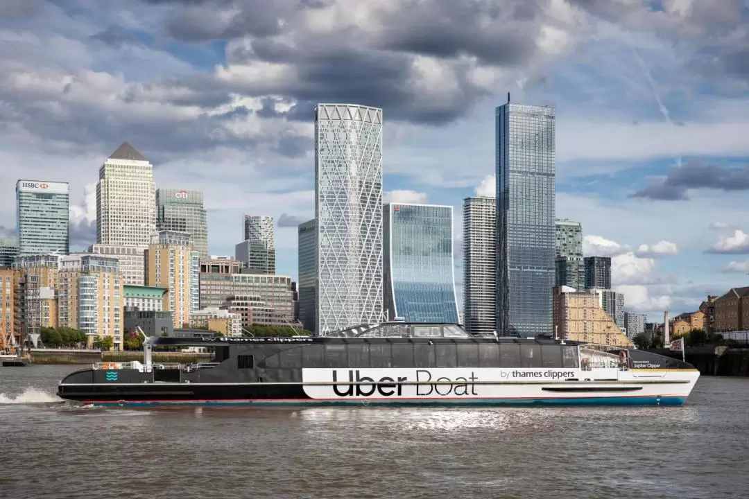 London Uber Boat by Thames Clippers River Roamer Hop-On Hop-Off Boat Trip