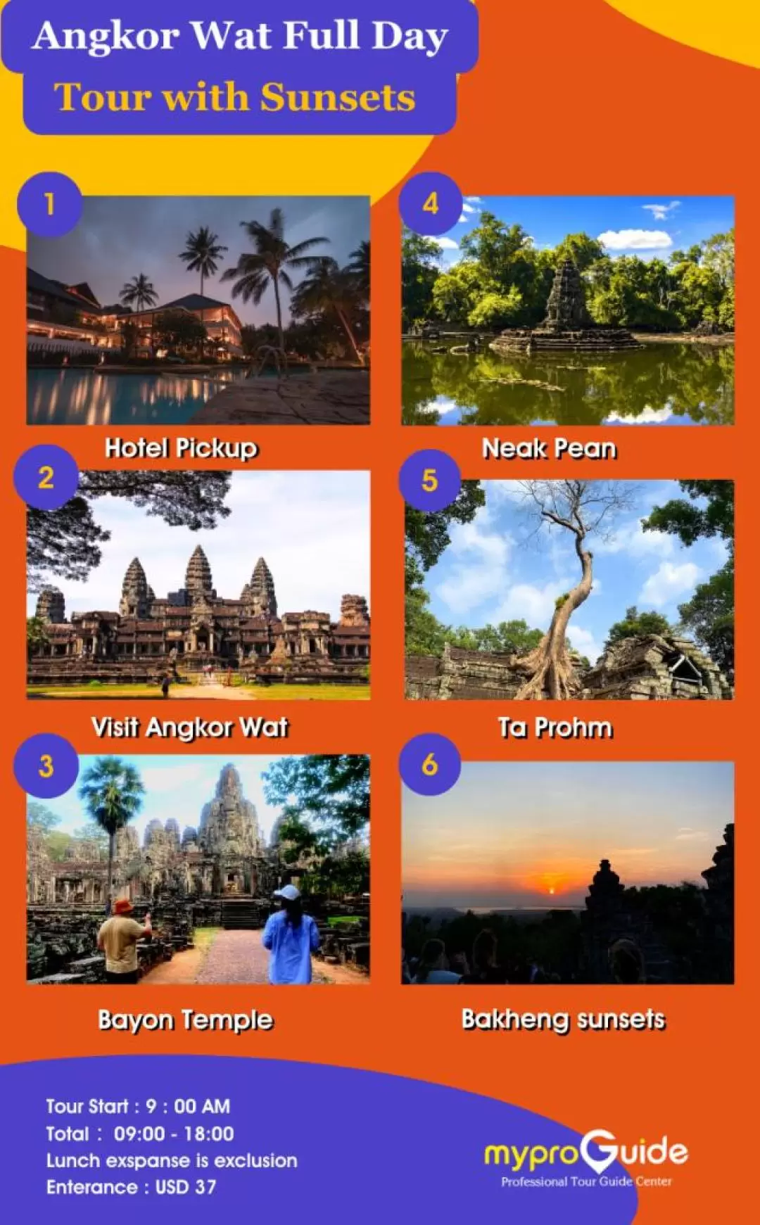 Classic Angkor Wat Full Day with Sunset Tour