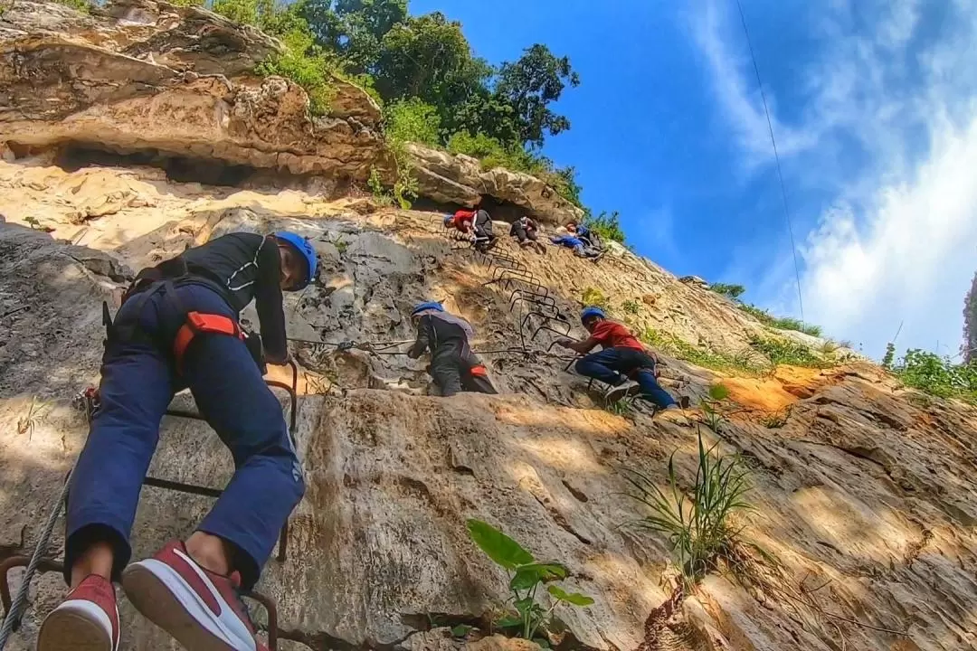 Flying Fox and Via Ferrata Experience in Gua Musang