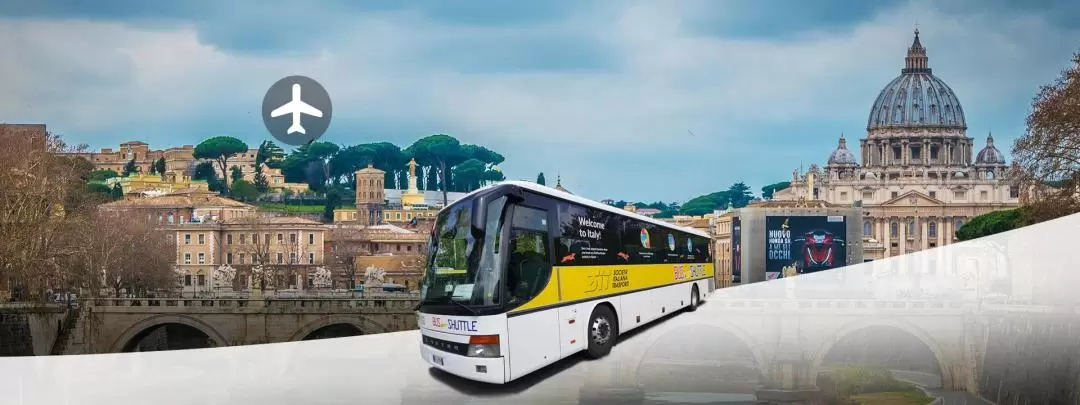 乗合空港送迎バス（ローマチャンピーノ空港（CIA）⇔ローマ / SIT Bus Shuttle提供）