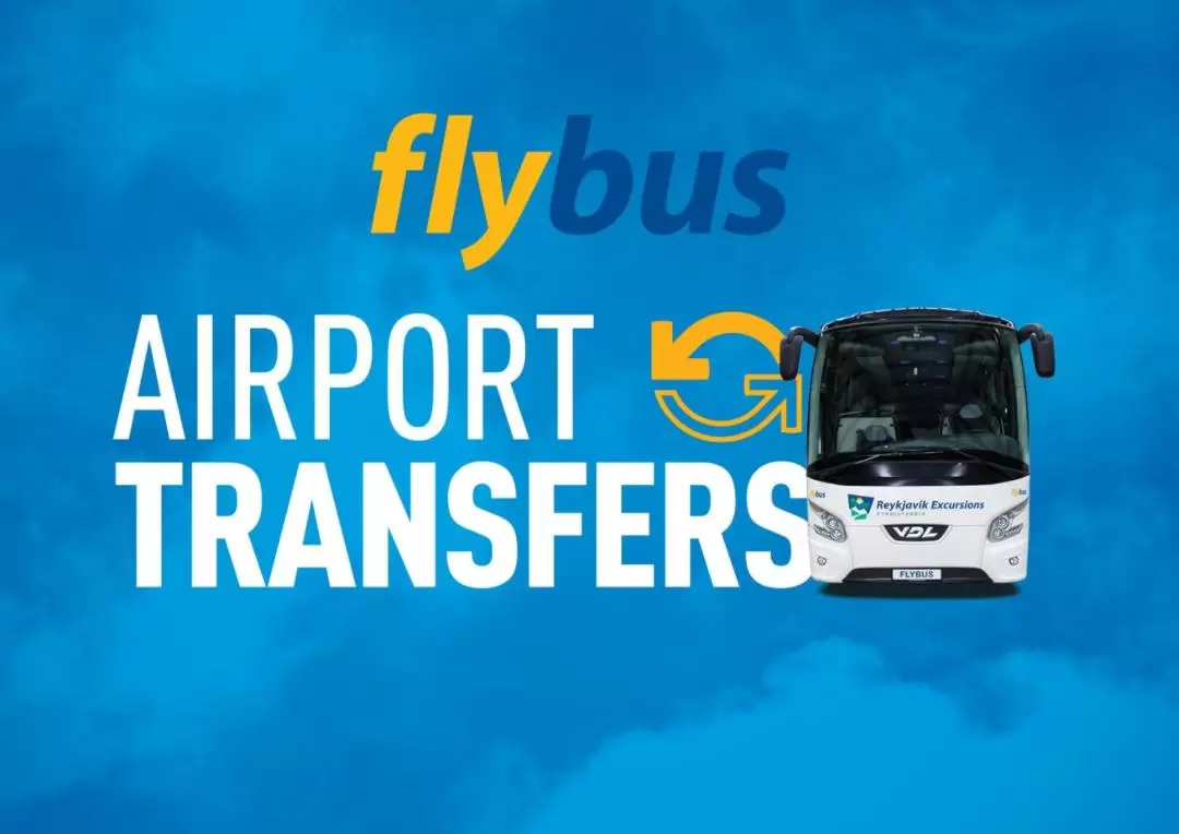 空港送迎バス（ケプラヴィーク国際空港（KEF）⇔レイキャビク / Flybus提供）